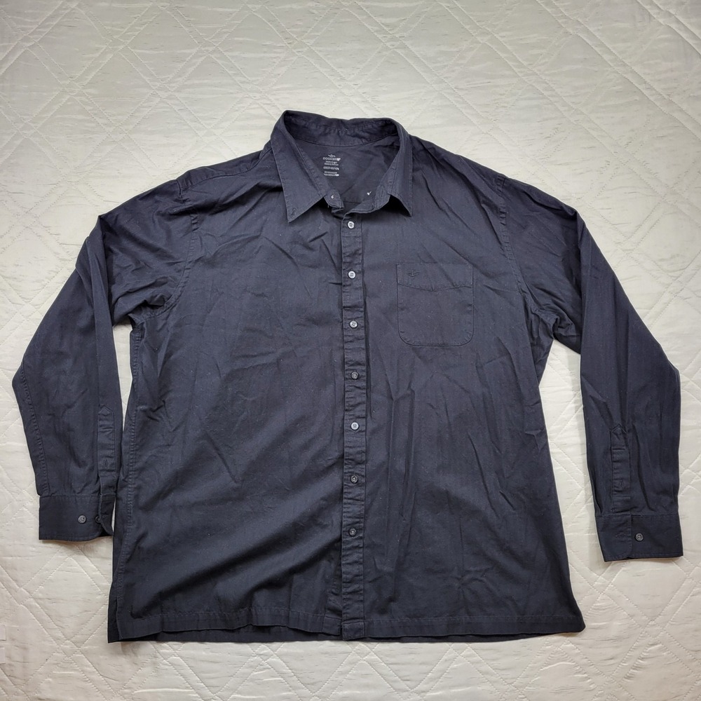 Dockers 100% cotton dark gray long sleeve dress shirt size‎ 3XLT